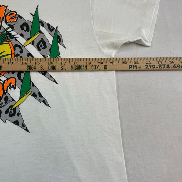 VTG 90s Jungle Action Pipeline Single Stitch T-Shirt, Size L, Made in USA - Picture 3 of 8
